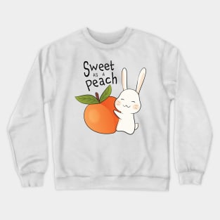 Sweet as a Peach Bunny Crewneck Sweatshirt